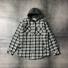 CENTRO ヴィンテージ CHECKPATTERN フランネル シェルパ裏地 フードジャケット A00337のサムネイル