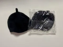 赤ちゃん ニット ベレー帽 ブラック