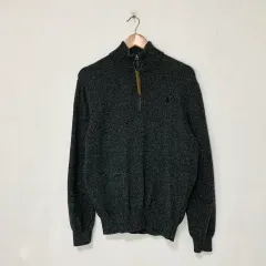 POLO RALPH LAUREN ポロラルフローレン ハーフジップ セーター チャコール XL ユニセックス