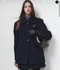 美品】FRAMEWORK ダブルフェイス ロングピーコートブラック38 - メルカリ
