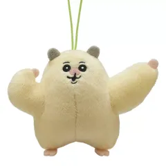 【中古】ぬいぐるみマスコット・ぬいぐるみバッジ 決めポーズ  「ムキムキのハムちゃん ぬいぐるみマスコット」  のサムネイル