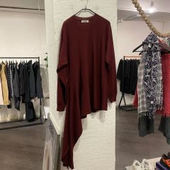 美品 ラウタシー 三吉彩花着用 アシンメトリー デザインニット 