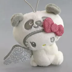 【中古】ぬいぐるみマスコット・ぬいぐるみバッジ パンダ ハローキティ(A/てんしノーマル) こあくま×てんしマスコット 「パンダ ハローキティ」