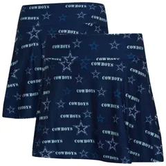 アンブランデッド レディース ボトムスカート プリント Unbranded Womens Conceptsport Navy Dallas Cowboys Mosaic Allover Print Skort Cow Navy ネイビー