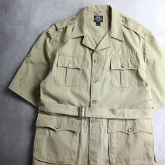 90s アメリカ製 Willis＆Geiger 半袖 ブッシュポプリン サファリシャツジャケット XL ヴィンテージ ヘミングウェイ ウィリス＆ガイガーのサムネイル