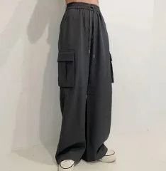 カーゴ ワイドパンツ グレー