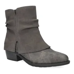 イージーストリート レディース シューズ ブーツ・レインブーツ アンクル ヒール Easy Street Kudos Womens Block Heel Ankle Boots Gray グレー