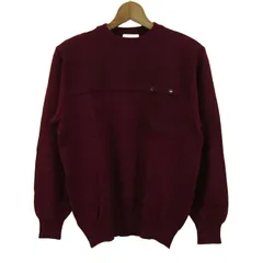 ピエールカルダン ニット 長袖 ウール トップス メンズ Mサイズ ワインレッド Pierre Cardin 【中古】のサムネイル