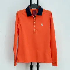 正規品 MARK & LONA マークアンドロナ ゴルフウェア オレンジ 長袖 カラーTシャツのサムネイル