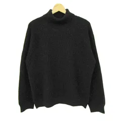 エストネーション ニット 長袖 タートルネック ウール トップス メンズ Lサイズ ブラック ESTNATION 【中古】のサムネイル