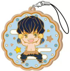 【中古】雑貨 嘴平伊之助 「鬼滅の刃 とじコレ ～クッキー～ラバーストラップ Vol.3 A」