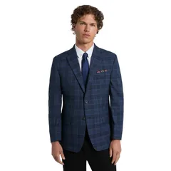 ベンシャーマン メンズ アウター ジャケット・ブルゾン コート Mens Ben Sherman SlimFit Sport Coat Blue Plaid ブルーのサムネイル