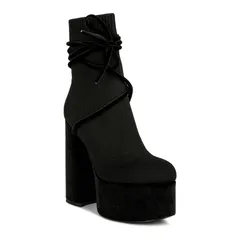 ロンドンラグ レディース シューズ ブーツ・レインブーツ ヒール London Rag After Pay Womens Block Heel Boots Black ブラック