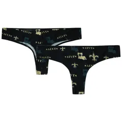 アンブランデッド レディース アンダーウェア パンツ プリント Unbranded Womens Conceptsport Black New Orleansaints Mosaic All Over Printhong Snt Black ブラック