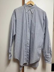 良品 グラフペーパー 日本製 High Count 長袖シャツ 緑グリーン F