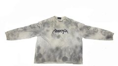 LYFT/リフト デスメタルロゴヴィンテージメッシュTシャツ アイボリー