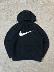 L NIKE ナイキ ドライフィット BIG スウッシュ プルオーバー フーディー Tシャツ ブラック