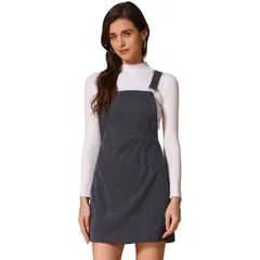 アレグラ ケー レディース トップス ワンピース フラワー柄 プリント オーバーオール フラワー ALLEGRA K Womens Floral Print Adjustable Strap Casual Overall Dresses Deep Grey グ