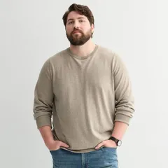 ソノマ メンズ アウター ニット・セーター クルーネック トール ジャージー Big Tall Sonoma Goods For Life Jersey Crewneck Sweater Lightのサムネイル