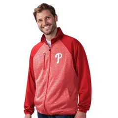 カール バンクス メンズ アウター ジャケット・ブルゾン Mens GIII Sports by Carl Banks Red Philadelphia Phillies Runners Raglanのサムネイル