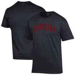 チャンピオン メンズ トップス Tシャツ Mens Champion Black South Carolina Gamecocks Basic Arch TShirt Scr Black ブラック