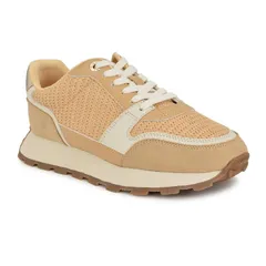 ナインウェスト レディース シューズ スニーカー レース Nine West Kalah CasualaceUp Round Toe Sneakers Light Naturalのサムネイル