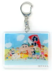 【中古】キーホルダー 集合(マラソン) 「クレヨンしんちゃん 春日部市市制施行20周年記念 アクリルキーホルダー」