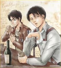 [중고] 종이제품(캐릭터) 엘렌 & 리바이(저녁식사) 색종이 색이 [이치반쿠지 진격의 거인~조사병단 조사보고~] C상