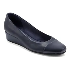 イージースピリット レディース シューズ パンプス Easy Spirit Gracey Womens Lowedge Dress Pumps Navy ネイビーのサムネイル