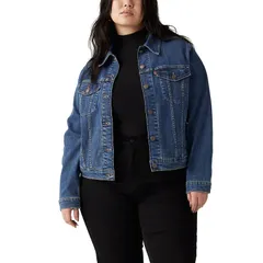 リーバイス レディース アウター ジャケット・ブルゾン プラスサイズ Plusize Levis Original Trucker Jean Jacket See Herun