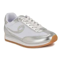 ナインウェスト レディース シューズ スニーカー レース Nine West Fivo Womens CasualaceUp Round Toe Sneakers White Silver ホワイトのサムネイル