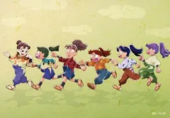 【中古】キャラカード 三年生 「忍たま乱太郎 30th Anniversary POP UP SHOP in マルイ 描き下ろし みんなで歩むの段ver. トレーディングブロマイド」