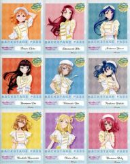 [중고] 스티커 스티커 Aqours 백스테이지 스타일 스티커 9장 세트 [Blu-ray 러브라이브! 선샤인!! Aqours 6th LoveLive! ~KU-RU-KU-RU Rock'n'Roll TOUR~ <WINDY STAGE>