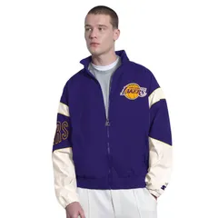 スターター レディース アウター ジャケット・ブルゾン パーカー Menstarter Purple Los Angeles Lakers The Gust FullZip Hoodie Lak Puのサムネイル