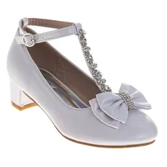 バッジェリーミシュカ レディース シューズ パンプス Badgley Mischka Girls Elegant Sparkle Dresshoes White ホワイト