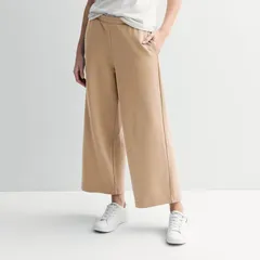 ソノマ レディース ボトムス カジュアルパンツ ワイドレッグ パイル Womensonoma Goods For Life French Terry Wide Leg Pants Latte Smoothie