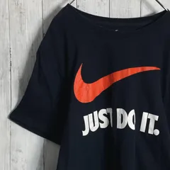 【入手困難】古着 ナイキ NIKE レッドプリント JUST DO IT ブラック 半袖Tシャツ #217