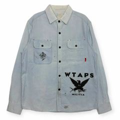 W-TAPSダブルタップス クールマックス シャンブレーシャツ ボタン