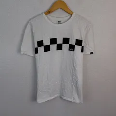 VANS バンズ Tシャツ チェッカー柄 ホワイト Lサイズ メンズ 古着 ストリート アメカジ