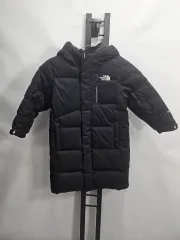 THE NORTH FACE ザノースフェイス キッズ ロング丈ダウンジャケット SUPER AIR ダウン コート ブラック 100 (4-5歳)