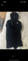 THE NORTH FACE ザノースフェイス ロング丈ダウンジャケット ブラック