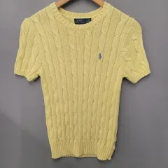 POLO RALPH LAUREN ポロラルフローレン ピマコットン ケーブル 半袖 ニット