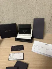 {A+/OS}プラダ 三角プレート ナイロン カードウォレット フルセット