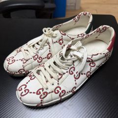 グッチ リモーション スニーカー GGキャンバス size 7 1/2 ホワイト 