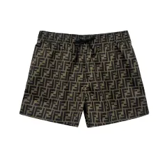 新品正規品 FENDI フェンディ FF ロゴ スイムパンツ ブラウン FXB077A F13IZのサムネイル