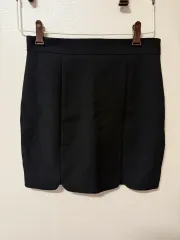 Hライン ブラックミニスカート