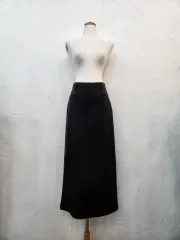 ブラック Hライン ロング スカート