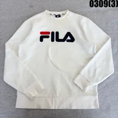 100 フィラ FILA アイボリー スウェット Tシャツ 0309(3)