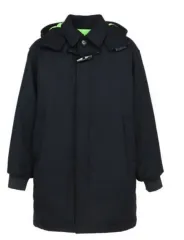 MSGM メンズ ダッフルコート ブラック ネオン 50サイズのサムネイル