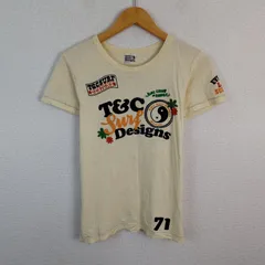T&C Surf Designs ティーアンドシーサーフデザイン Tシャツ ロゴプリント アイボリー Lサイズ レディース 古着 ストリート Y2Kのサムネイル